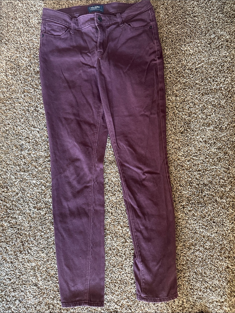 Old Navy Wine Skinny Jeans